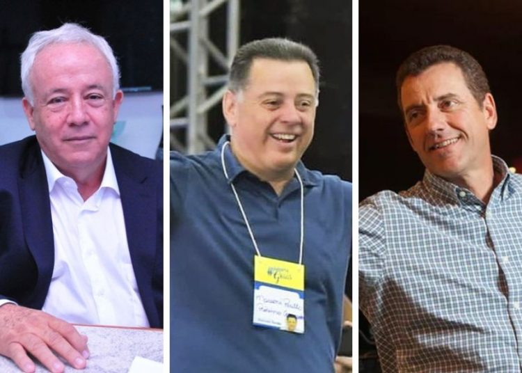 Jalles Fontoura, Marconi Perillo e Marcos Ermínio | Foto: Montagem / FZ