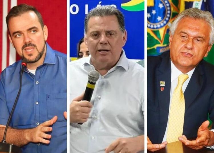 Gustavo Mendanha, Marconi Perillo e Ronaldo Caiado | Foto: Montagem / FZ