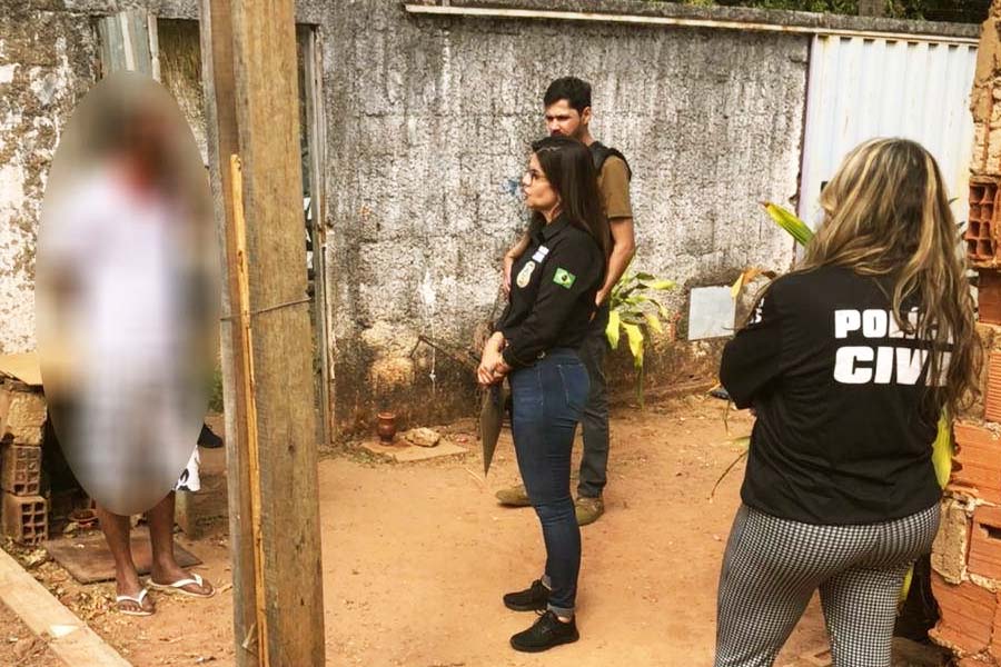 Deam de Aparecida de Goiânia cumpre mandado de prisão preventiva contra pai de santo acusado de praticar crimes sexuais, como estupro, contra várias mulheres | Foto: Divulgação / PCGO