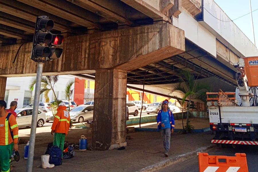 Viaduto João Alves de Queiroz: elevado da Avenida T-63 | Foto: Seinfra Goiânia