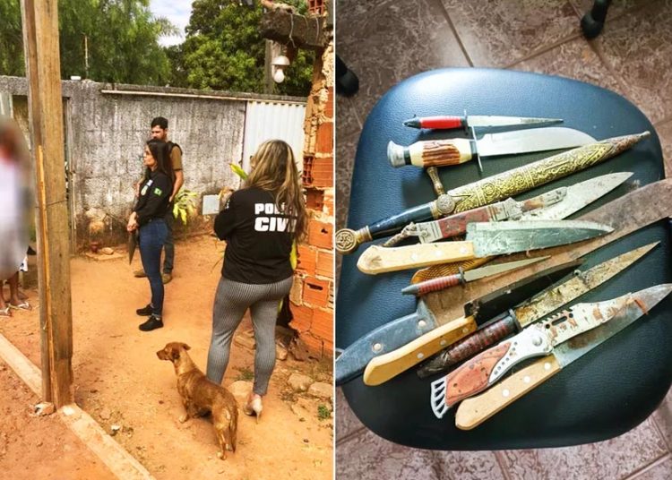 Suposto pai de santo preso em Aparecida de Goiânia | Foto: Divulgação / PCGO