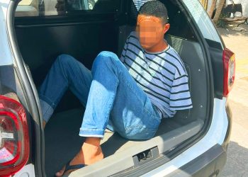Equipes do Grupo Estadual de Repressão a Estupros (Gere) e da 4ª Delegacia Distrital de Polícia de Aparecida de Goiânia deram cumprimento ao mandado de prisão preventiva de um motorista de aplicativo que assediava passageiras | Foto: Reprodução / PCGO