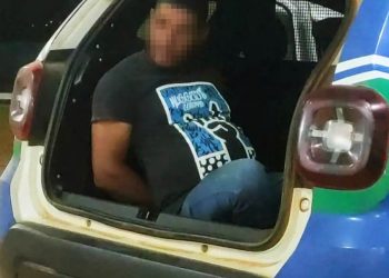 Preso suspeito de matar ex-sogro a facadas no Parque Montreal, em Aparecida de Goiânia | Foto: Reprodução