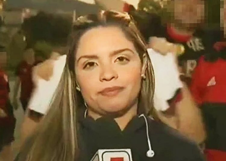 Jornalista é assediada por torcedor do Flamengo no entorno do Macaranã | Foto: Reprodução / ESPN