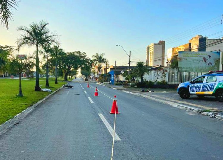 Acidente na Avenida Transbrasiliana, no Parque Amazônia, em Goiânia | Foto: Divulgação / Dict
