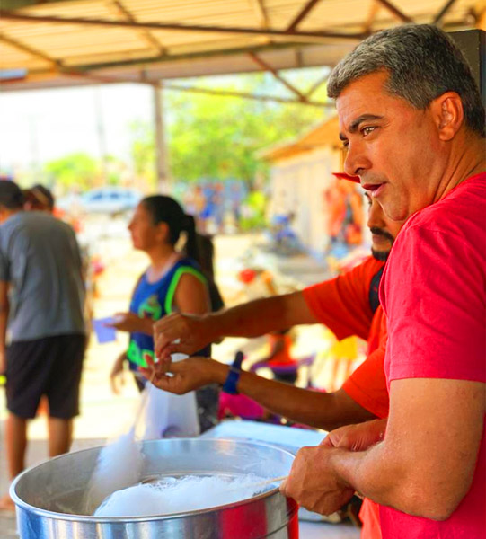 Cristiano Zói estava em um evento do Dia das Crianças no Parque das Nações quando foi abordado | Foto: Reprodução