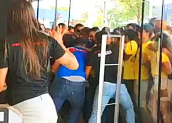 Confusão no Frigorífico Goiás com clientes buscando picanha promocional a R$ 22 | Foto: Reprodução