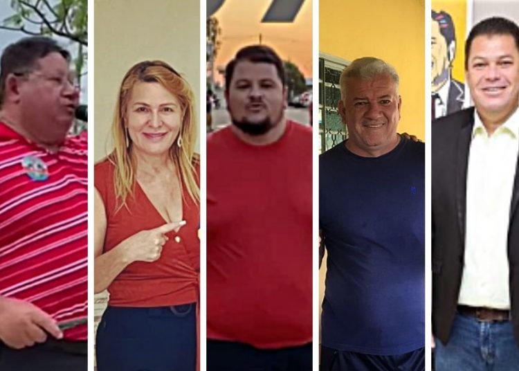 Chico Abreu, Valéria Pettersen, Willian Panda, Gilsão Meu Povo e Adriano Montovani | Foto: Reprodução