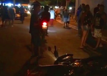 Tiroteio na feira do Colina Azul, em Aparecida de Goiânia | Foto: Reprodução