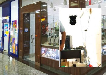 Joalheria em shopping de Goiânia foi alvo de criminosos | Foto: Reprodução