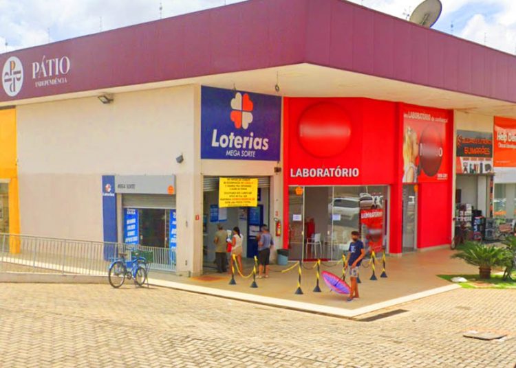 Loteria Mega Sorte, localizada na Avenida Independência, no Bairro Colina Azul, em Aparecida de Goiânia | Foto: Google Maps