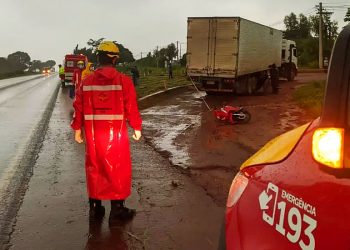 Acidente fatal na BR-153, em Rialma | Foto: Divulgação / CBMGO