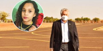 Governador Ronaldo Caiado visita família de Luana Marcelo, morta aos 12 anos em Goiânia | Foto: Montagem / FZ