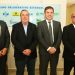 Marcelo Lessa (Diretor Técnico do Sebrae Goiás), José Mário Schereiner (presidente eleito do Conselho Deliberativo do Sebrae Goiás); Antônio Carlos de Souza Lima Neto ( Diretor Superintendente do Sebrae Goiás); João Carlos Gouveia (Diretor de Administração e Finanças) | Foto: Alex Maheiros