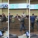 Vilmar Mariano pula André Fortaleza durante cumprimentos na Câmara de Aparecida de Goiânia | Foto: Reprodução / Vídeo Folha Z