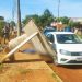 Ponto de ônibus caiu e matou trabalhador de 27 anos em Aparecida de Goiânia | Foto: Leitor / FZ