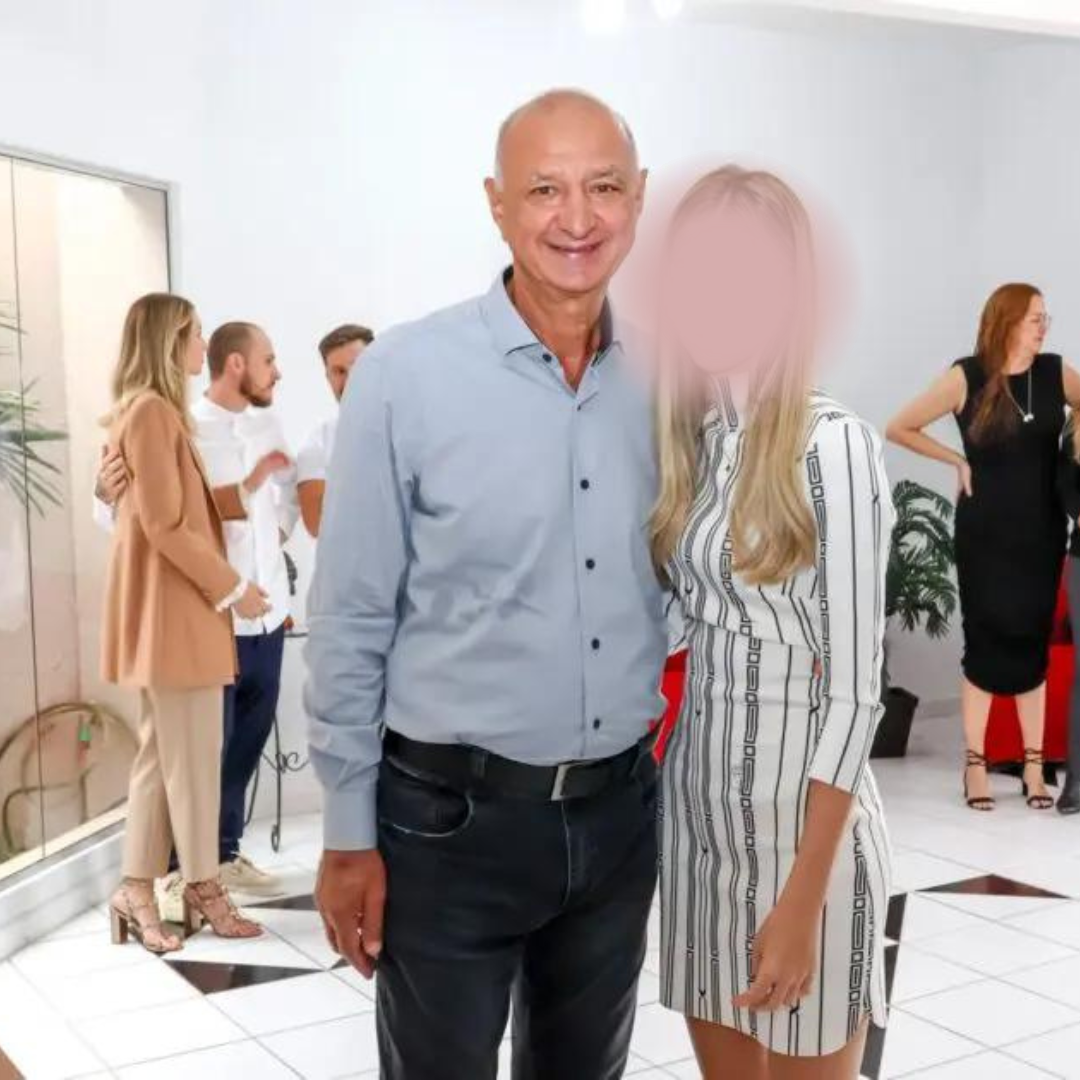 Hissam Hussein e a atual 1ª dama de Araucária. Foto: Redes Sociais