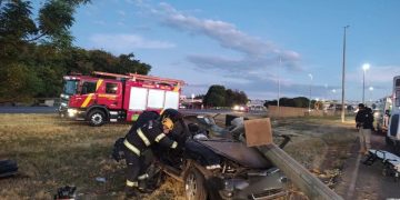 2 mortos e 2 feridos em acidente na BR-040 | Foto: Corpo de Bombeiros