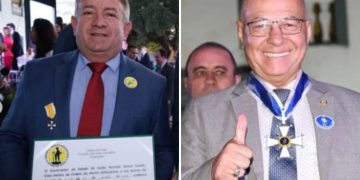 Vilmar e Professor, possíveis rivais nas eleições de 24, são homenageados na Cidade de Goiás