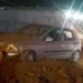Vítima deu fuga, mas colidiu carro | Foto: Reprodução