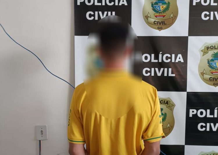 O suspeito foi encaminhado para à Delegacia de Porangatu | Foto: PCGO
