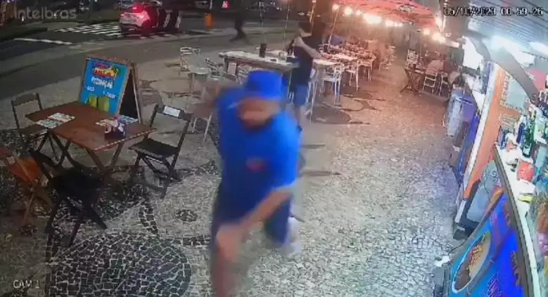 Imagens de segurança flagraram o momento do crime | Foto: Reprodução