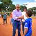 Prefeito Rogério entrega aos vereadores dois projetos de Lei que desafetam áreas públicas do município para destiná-las à FGF e ao Goiânia Esporte Clube | Foto: Jackson Rodrigues