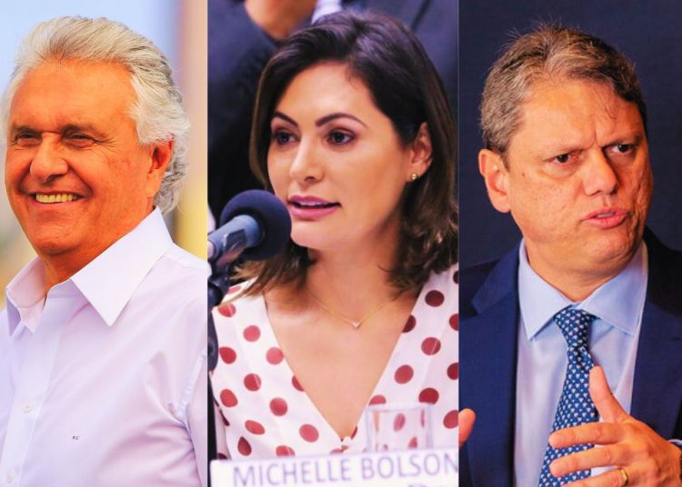 Caiado é favorito ao Planalto em cenários com Michelle Bolsonaro e Tarcísio de Freitas