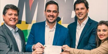 Gustavo Mendanha marcou retorno ao MDB em encontro com lideranças do partido | Foto: Divulgação