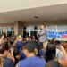 Manifestação de servidores da Educação em Aparecida exige atualização de pagamentos congelados desde 2015