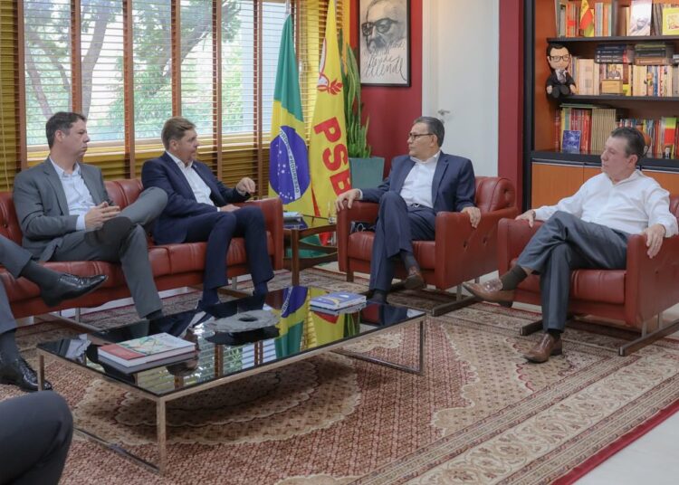 Bruno Peixoto se reuniu com lideranças do PSB em Brasília | Foto: Reprodução/Instagram