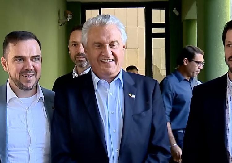 Gustavo Mendanha, Ronaldo Caiado e Daniel Vilela | Foto: Reprodução