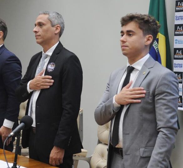 Deputados Gustavo Gayer e Fred Rodrigues na Câmara dos Deputados | Foto:  Divulgação / Câmara