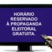 Campanha eleitoral em Rádio e TV termina nesta 5ª