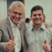 Senador Sérgio Moro posa para tirar foto ao lado de Ronaldo Caiado | Foto: Equipe Moro