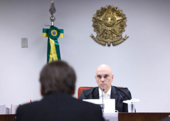 Bolsonaro frente a frente com o ministro do STF | Foto: Supremo Tribunal Federal