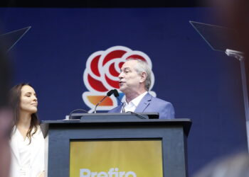 Ciro Gomes em sua última convenção presidencial pelo PDT | Foto: Divulgação
