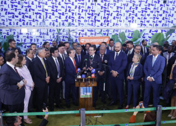 Coletiva da federação entre SD e PRD | Foto: Câmara dos Deputados