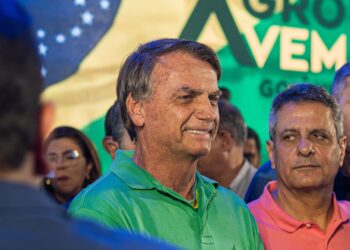 Ex-presidente durante sua participação no Agrovem | Foto: Reprodução / Agrovem Goiânia