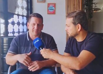 Sandro Oliveira visita sede da Folha Z e concede entrevista ao jornalista Guilherme Coelho | Foto: Carla Gonçalves