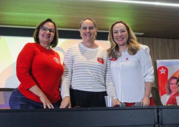 Professora Neyde, Kátia Maria e Adriana Accorsi | Foto: Wes Menezes