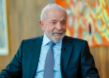Lula durante entrevista no palácio do Planalto | Foto: Ricardo Stuckert