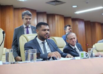 Romário Policarpo durante sessão na Câmara de Goiânia | Foto: Divulgação
