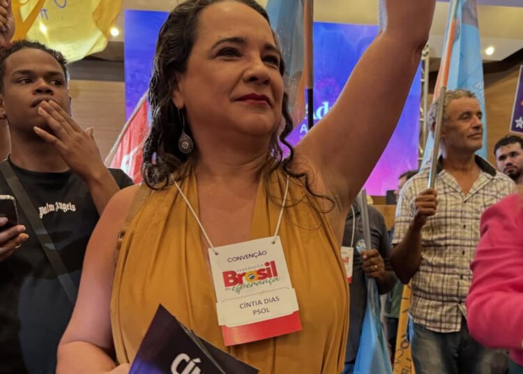 Cíntia Dias, presidente do PSOL Goiás | Foto: Reprodução / Redes sociais