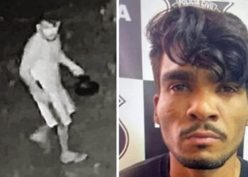 Imagem de Lázaro flagradas por câmeras de segurança / último registro de Lázaro em prisão | Fotos: Reprodução